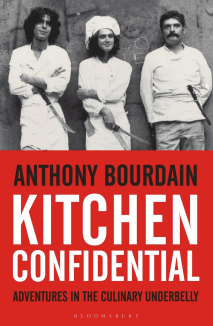 The cover image for Kitchen Confidential: Adventures in the Culinary Underbelly by Anthony Bourdain, (Tue Aug 01 2000 00:00:00 GMT+0000 (Coordinated Universal Time))