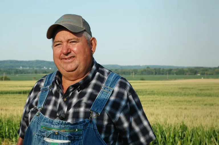 The farmer guy from the "it's not much, but it's honest work" meme.